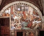 RAFFAELLO Sanzio The Coronation of Charlemagne painting